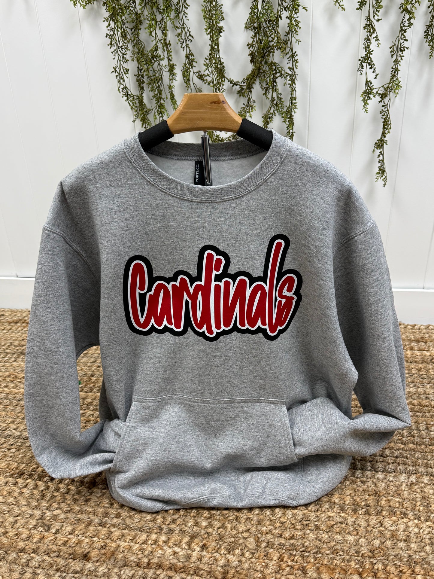 Cardinal Pocket Crewneck