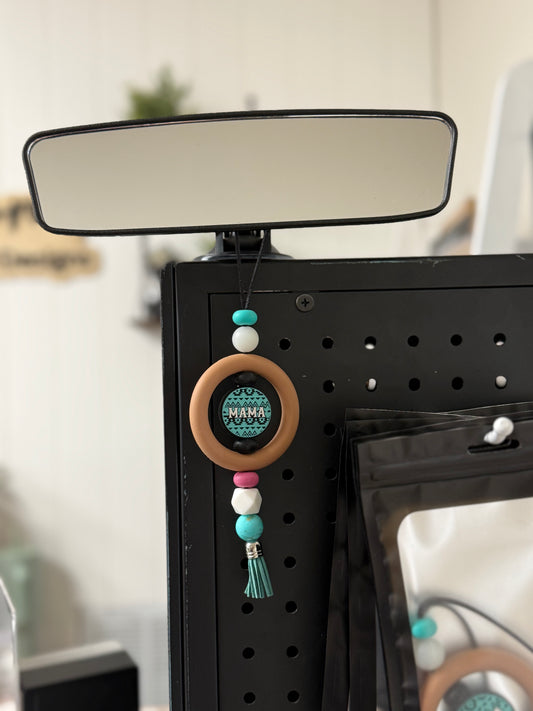 Beaded Car Charm – Rear View Mirror Accessory