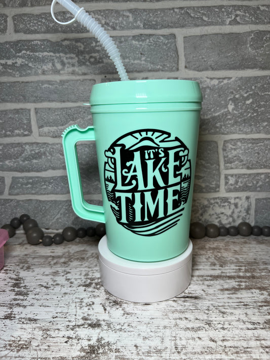 Lake Time-Mega Mug (lime green)