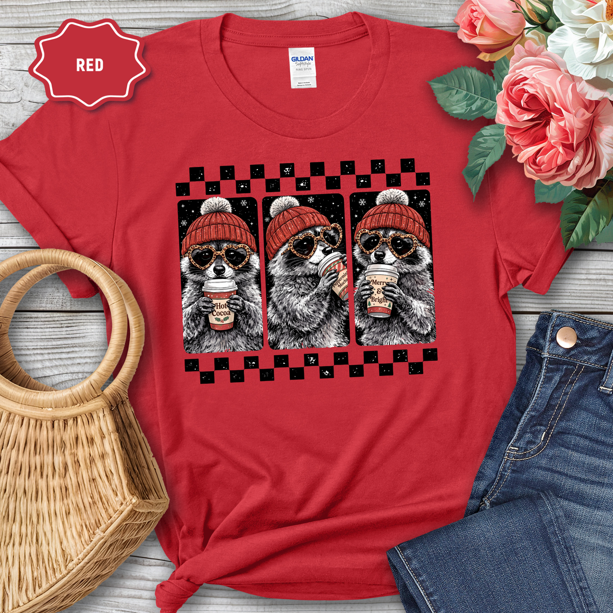 Hot Coco Raccoon Holiday Apperal