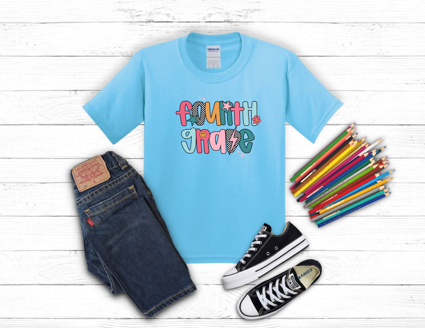 Youth Grade Level Back to School Shirt | First Day of School Tee