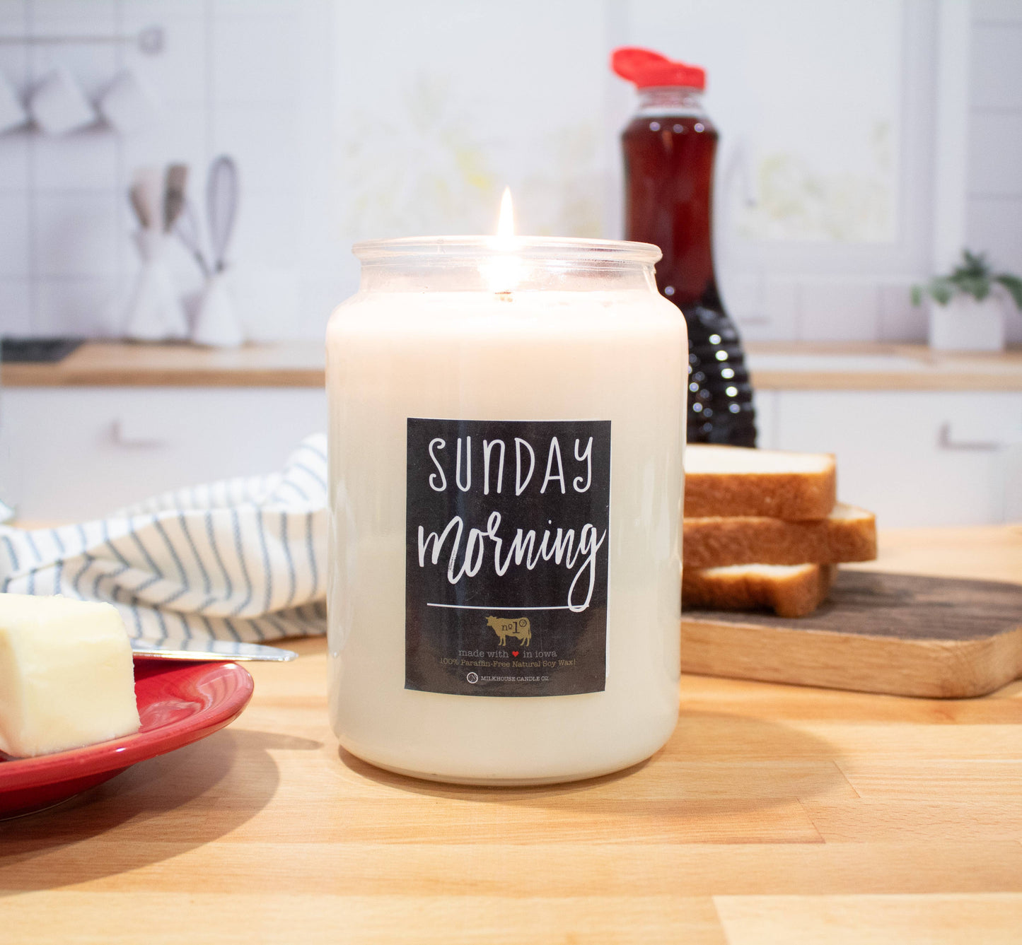 26 oz Farmhouse Jar Candle: Sunday Morning