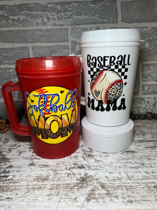 Baseball or softball mama Mega Mug