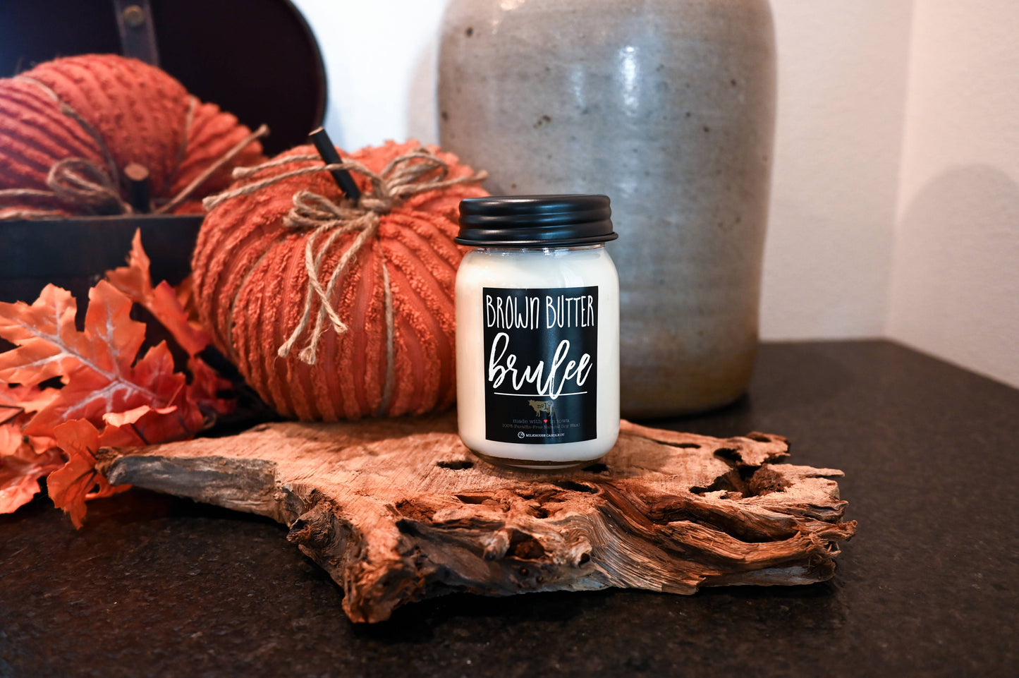 13 oz Mason Jar Candle: Brown Butter Brulee