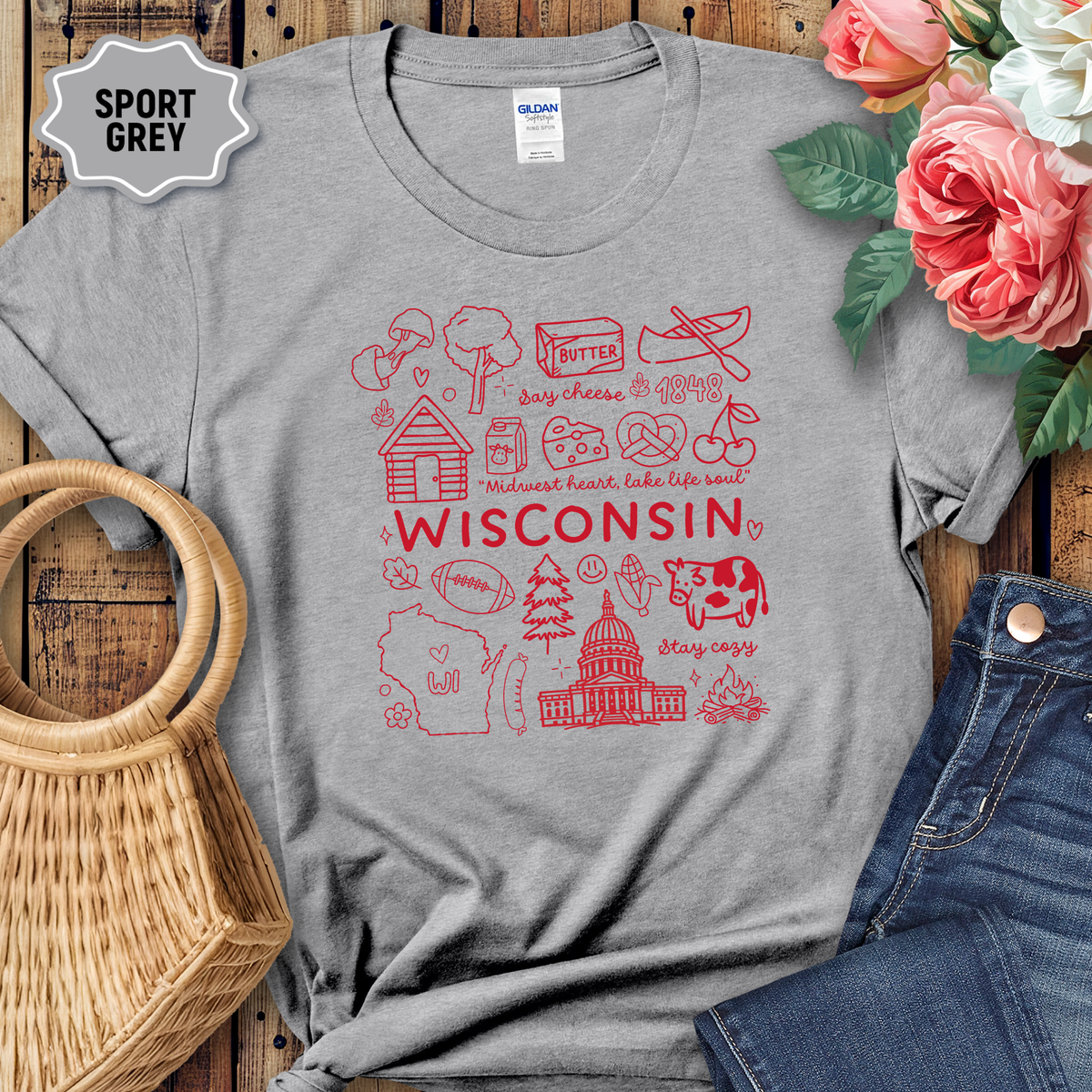 Wisconsin shirt-cheese curd edition