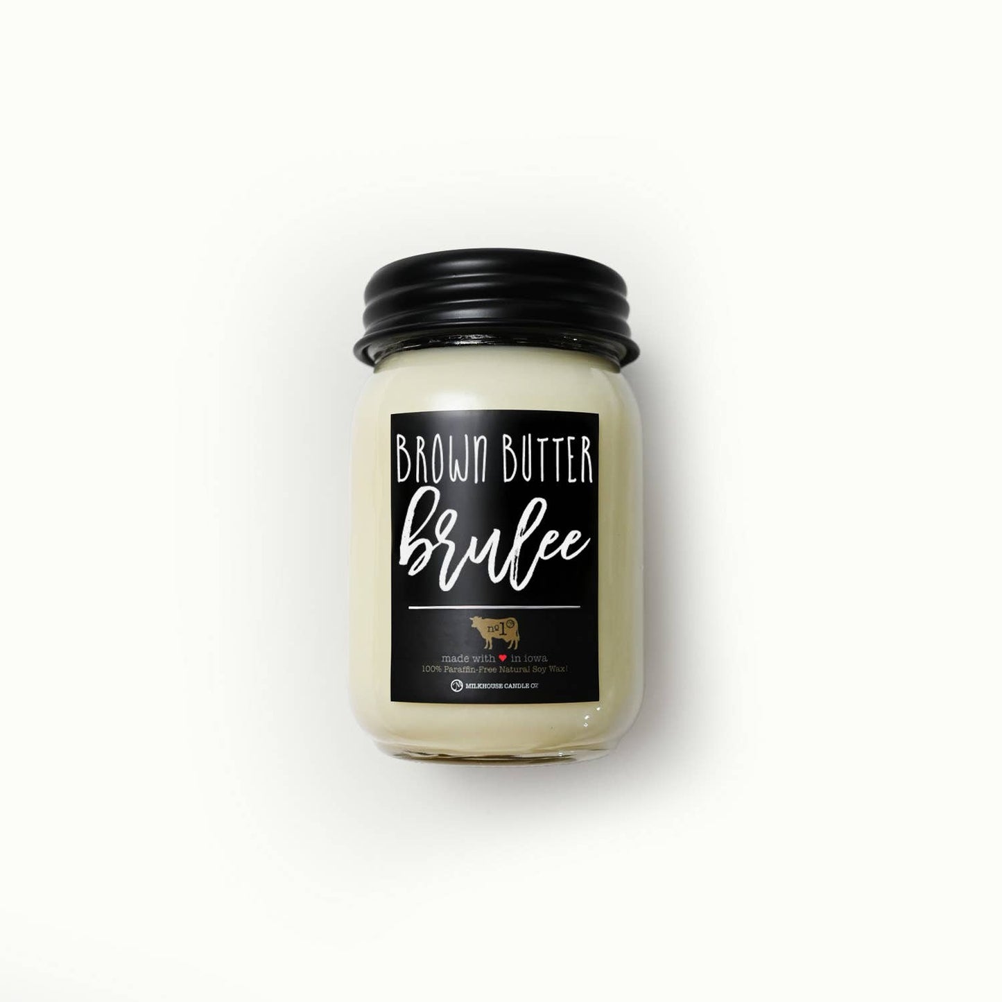 13 oz Mason Jar Candle: Brown Butter Brulee