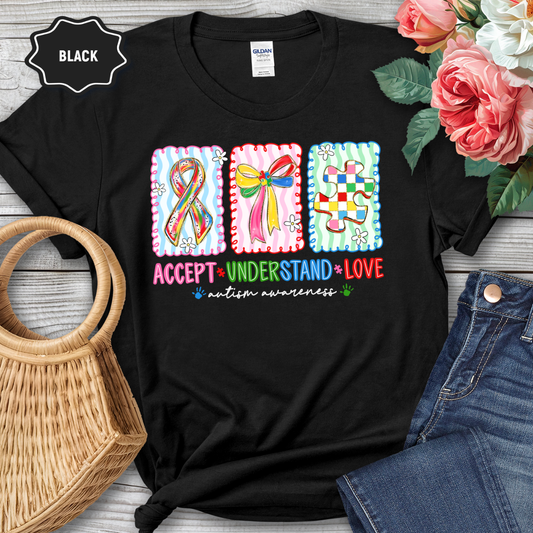 Autism Awareness Stamp Style T-Shirt – Gildan Softstyle Tee