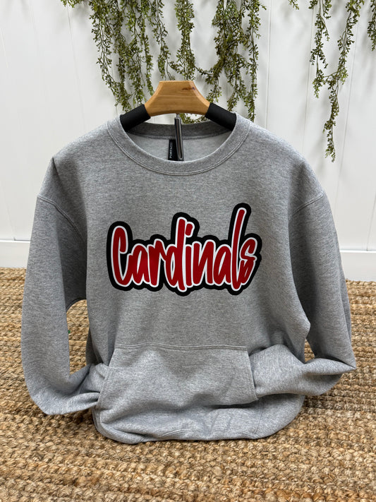 Cardinal Pocket Crewneck