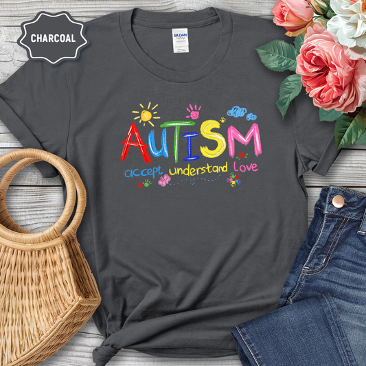 Brushstroke Autism Awareness T-Shirt