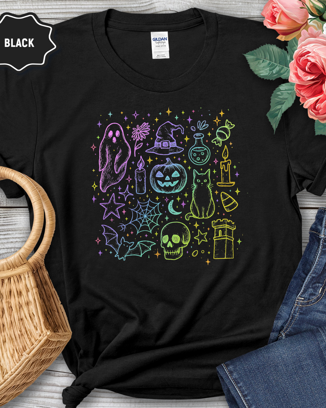 Colorful Halloween T-shirt