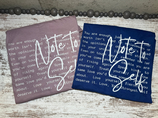Note to Self-clothing