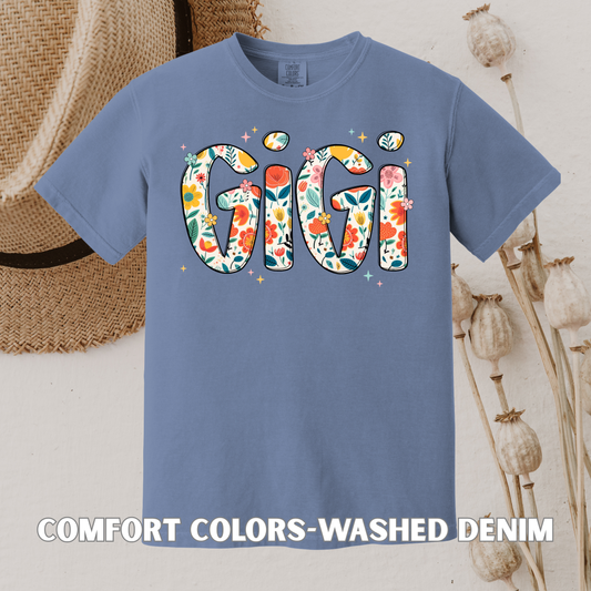 Mama • Mimi • Nana • Auntie • Gigi Shirt (comfort colors)