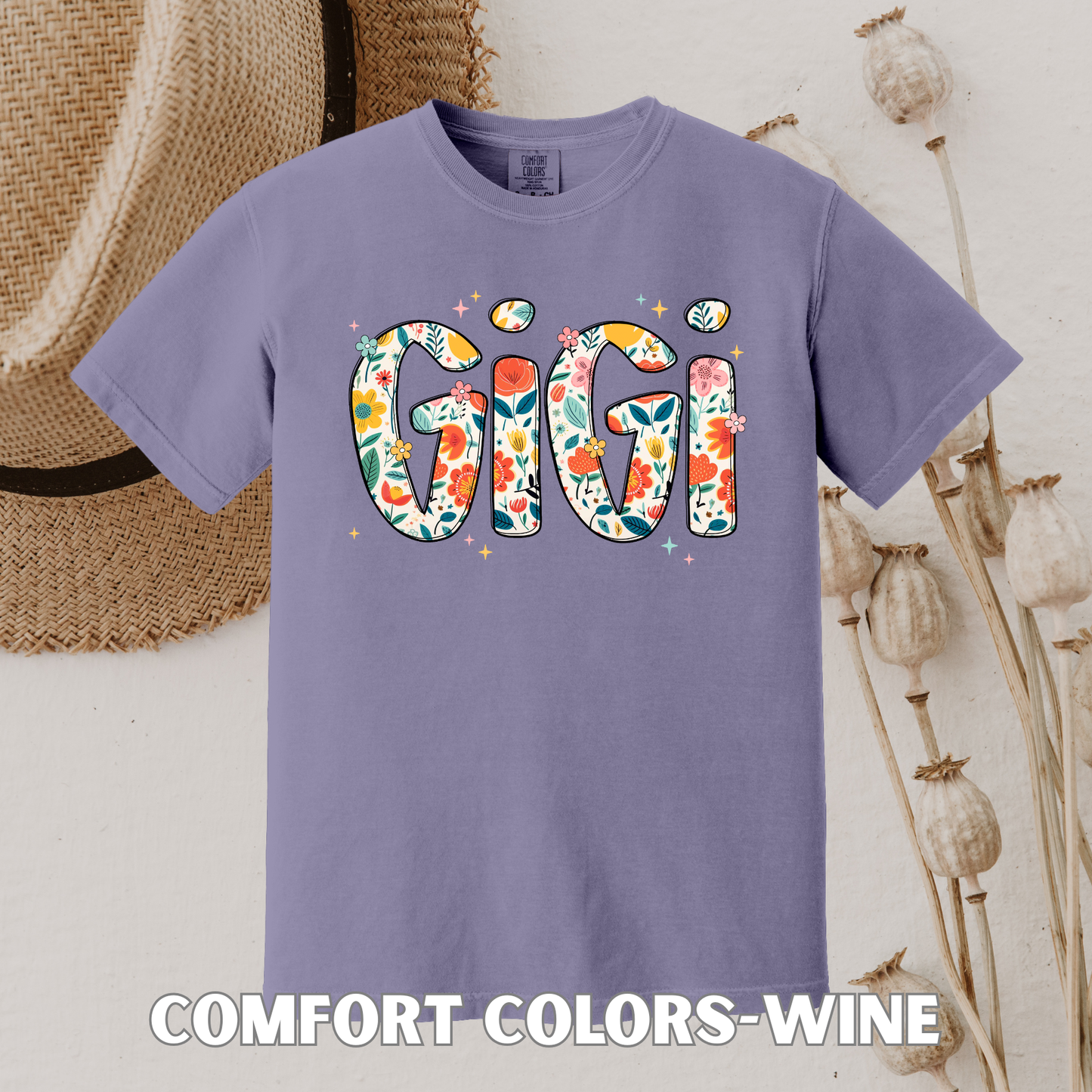 Mama • Mimi • Nana • Auntie • Gigi Shirt (comfort colors)