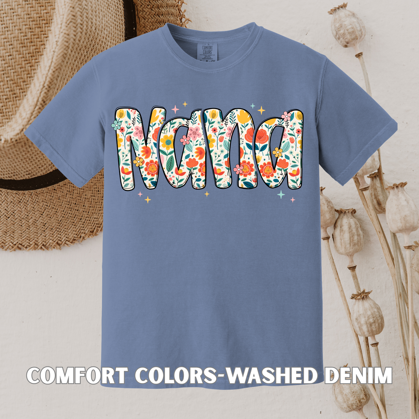 Mama • Mimi • Nana • Auntie • Gigi Shirt (comfort colors)