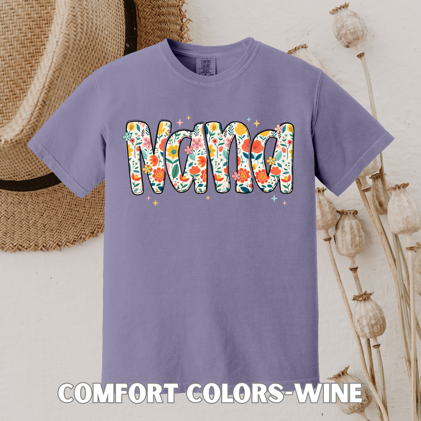 Mama • Mimi • Nana • Auntie • Gigi Shirt (comfort colors)