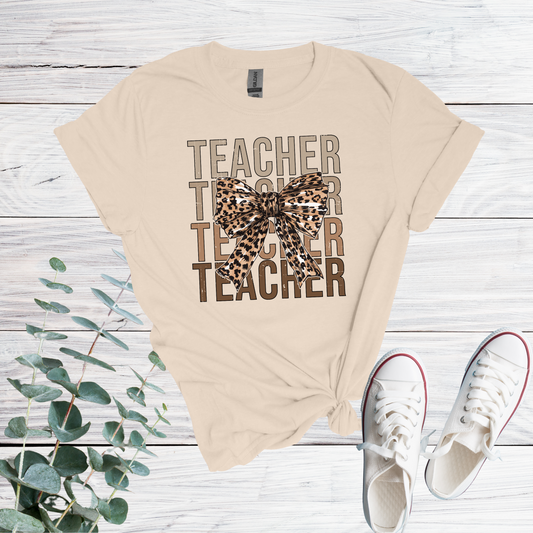 Teacher Bow T-shirt