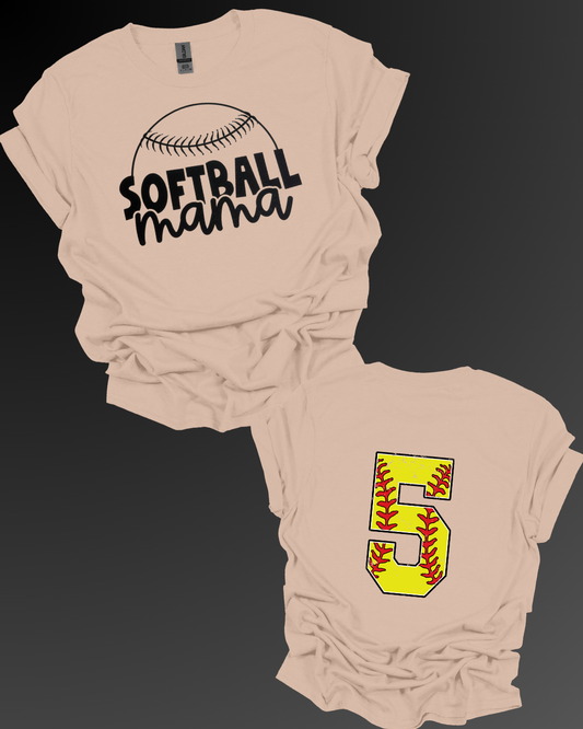Semi-Custom Baseball/Softball Mama Shirt