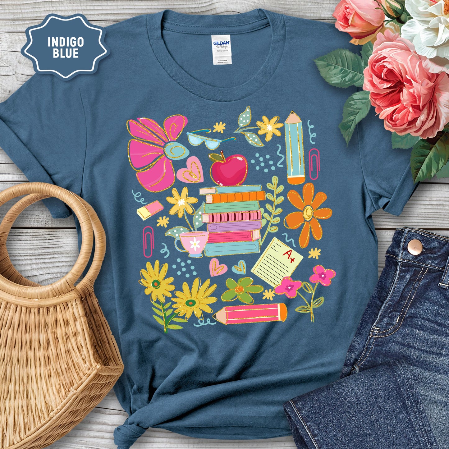 Teacher Floral Shirt